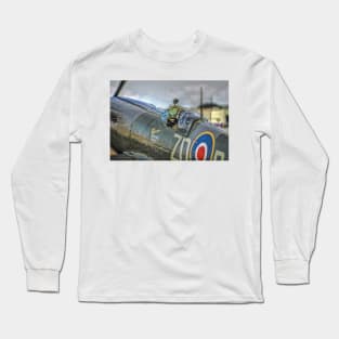 Supermarine Spitfire MkIXb Cockpit Long Sleeve T-Shirt